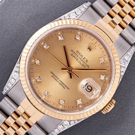 rolex 750 18k with diamonds|Rolex 18k 750 no 29664.